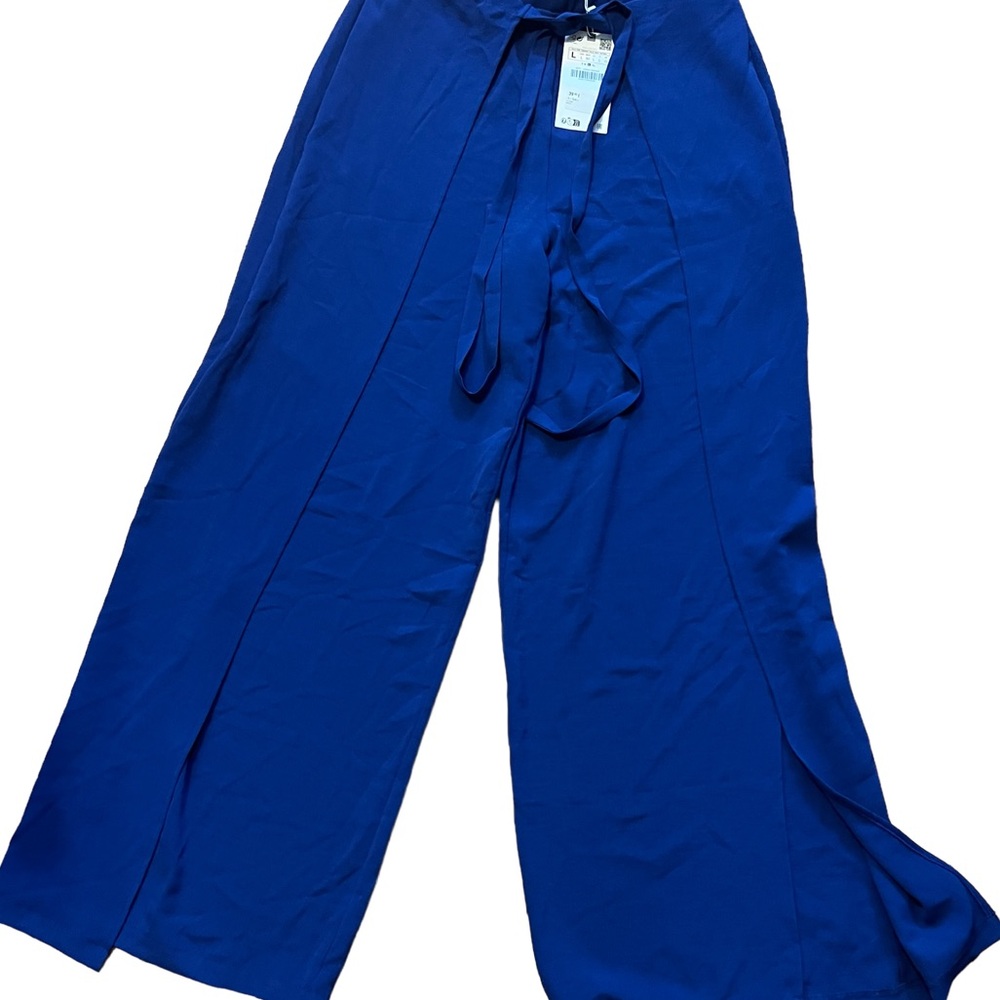 Zara Blue Wide Leg Pants